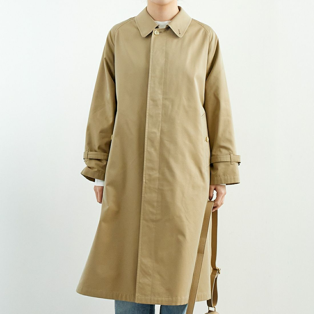 Gymphlex [ジムフレックス] ベルテッド バルマカーンコート [GY-A0677SYR] BEIGE
