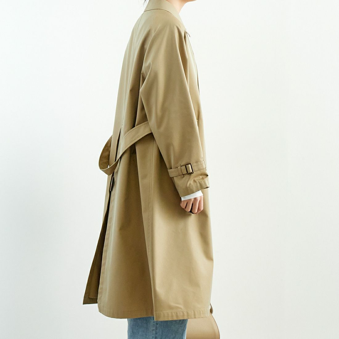 Gymphlex [ジムフレックス] ベルテッド バルマカーンコート [GY-A0677SYR] BEIGE