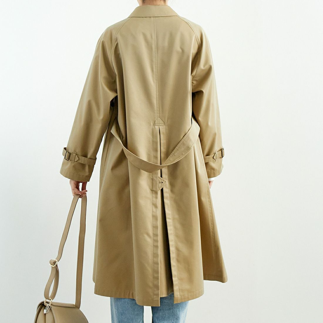Gymphlex [ジムフレックス] ベルテッド バルマカーンコート [GY-A0677SYR] BEIGE