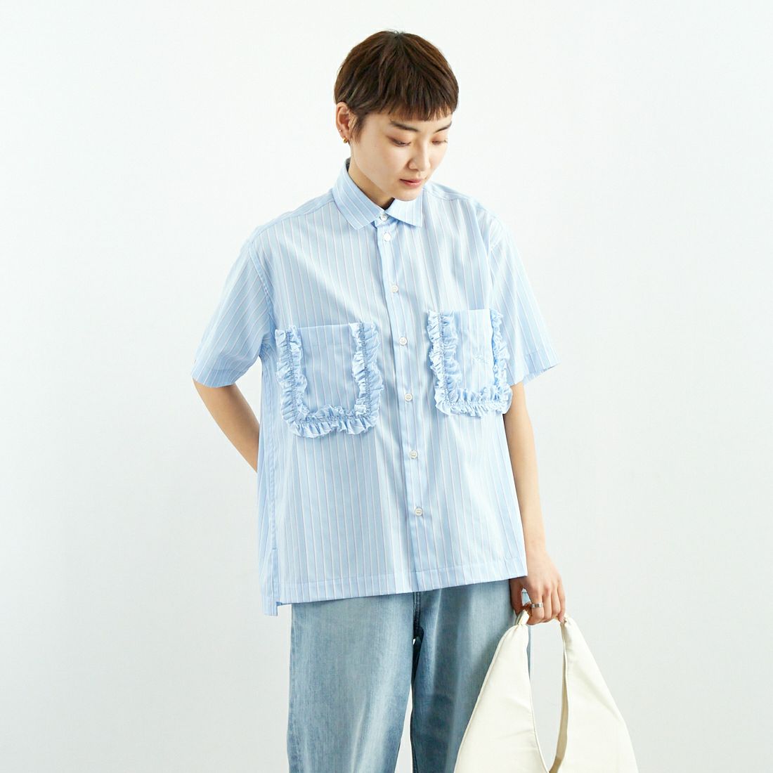 ブラウス シャツ レディース トップス レース フリル シフォン