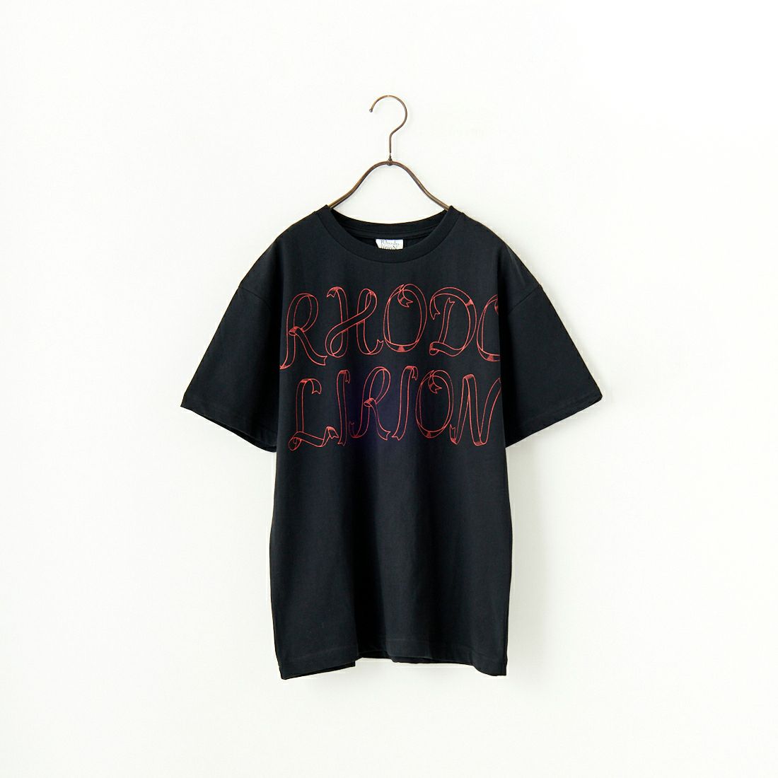 RhodolirioN [ロドリリオン] リボンプリントTシャツ [QT1079] C BLACK