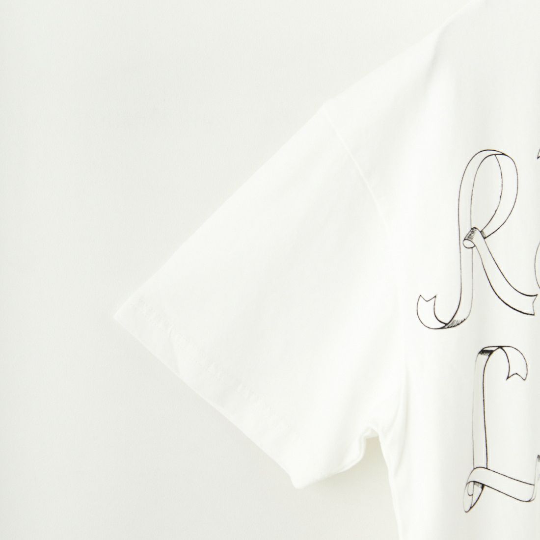 RhodolirioN [ロドリリオン] リボンプリントTシャツ [QT1079] A WHITE