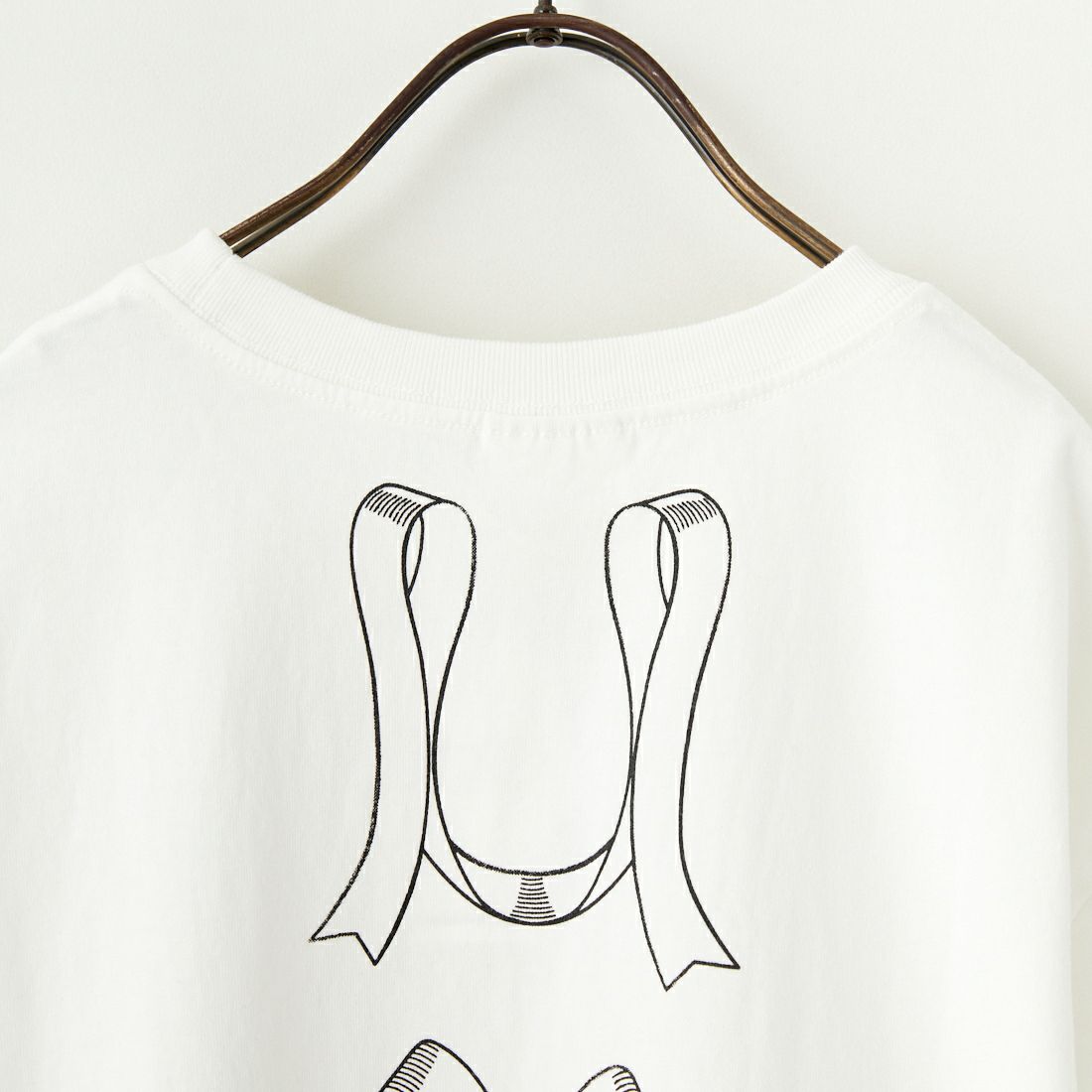 RhodolirioN [ロドリリオン] リボンプリントTシャツ [QT1079] A WHITE