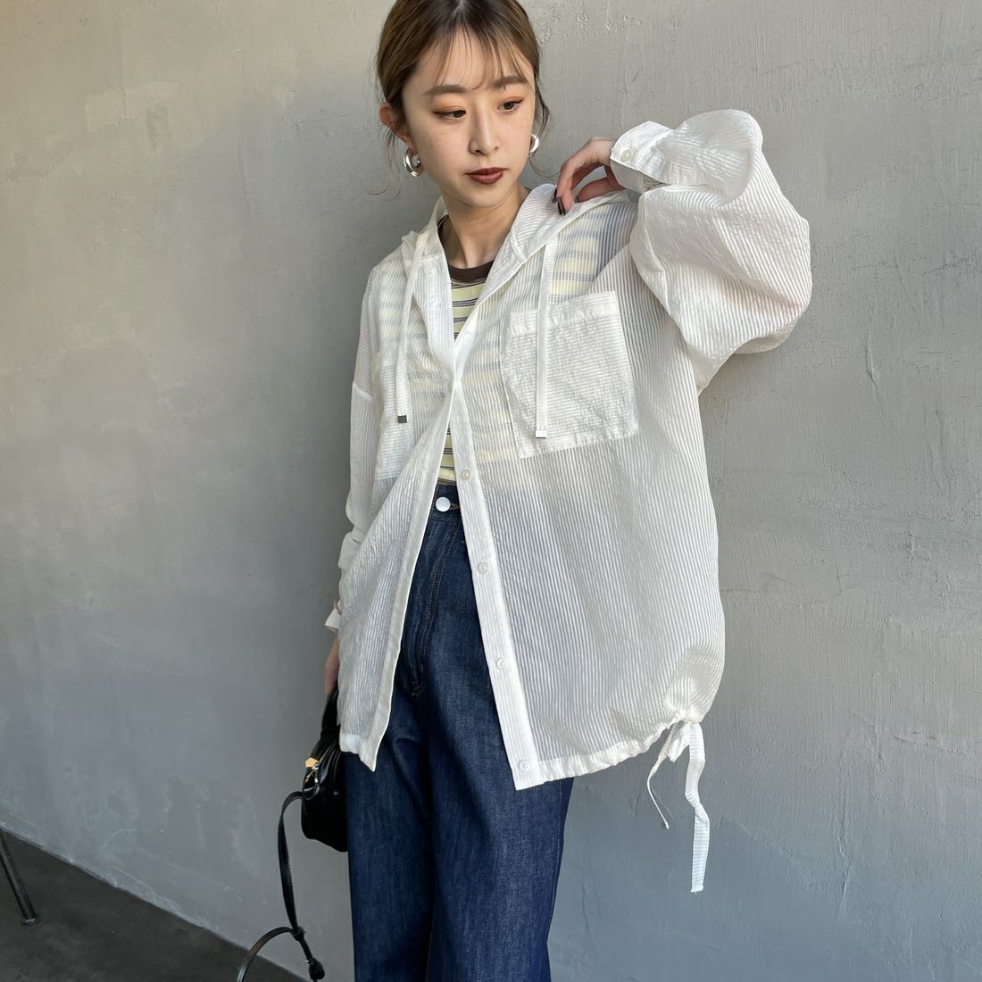 02 OFF&&モデル身長：150cm 着用サイズ：F&&