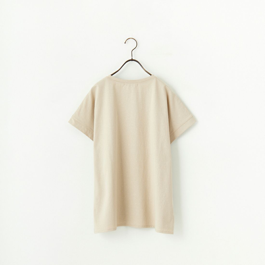 nenom [ネノム] グリッター ロゴTシャツ [NE25112015] 22 BEIGE