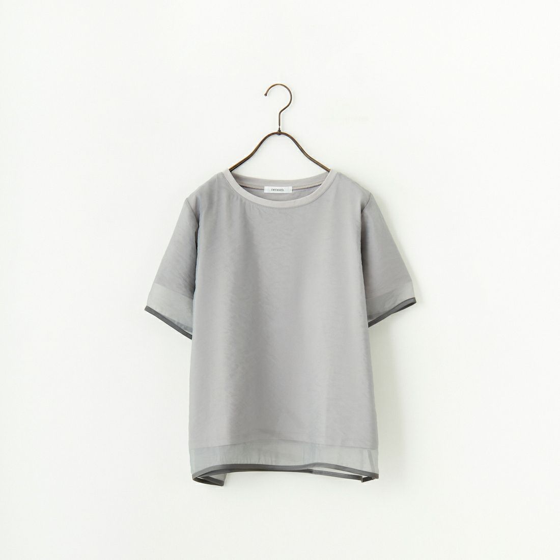 nenom [ネノム] シアーレイヤードTシャツ [NE25112016] 07 GRAY