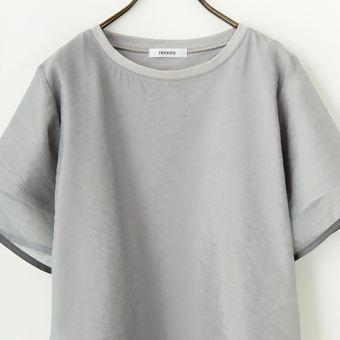 nenom [ネノム] シアーレイヤードTシャツ [NE25112016] 07 GRAY