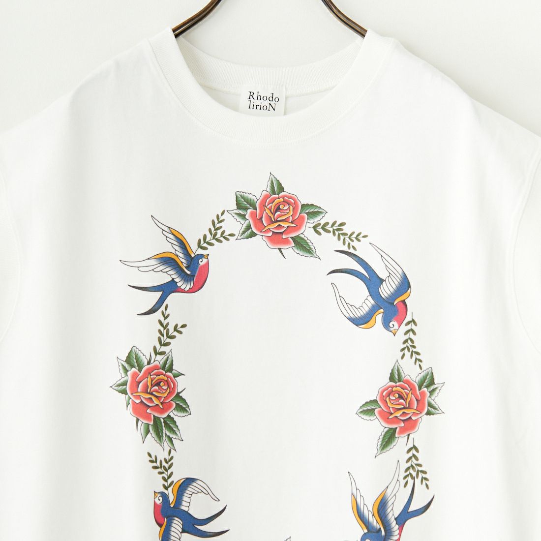 RhodolirioN [ロドリリオン] タトゥープリントTシャツ [QT1077] A WHITE