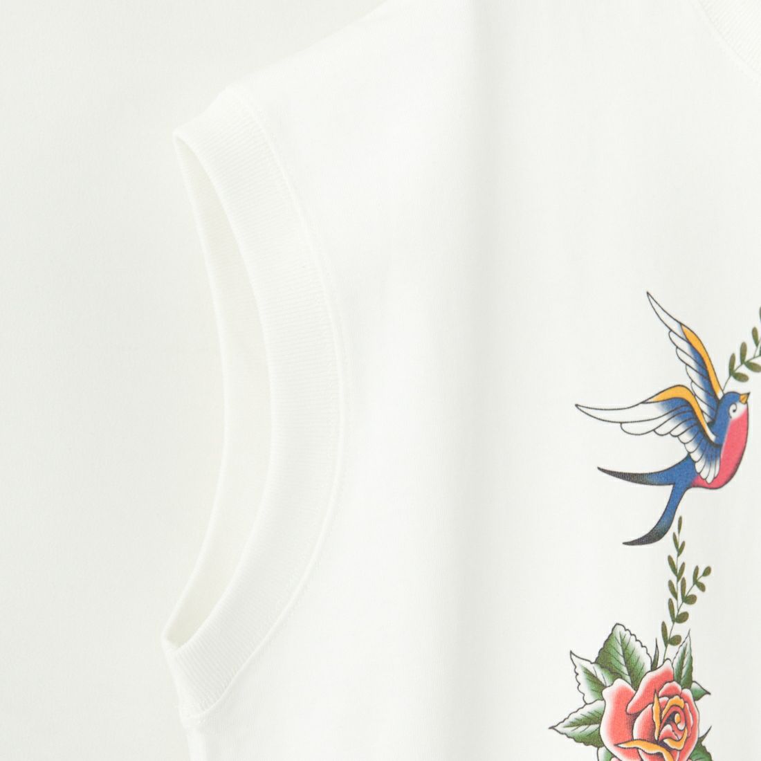 RhodolirioN [ロドリリオン] タトゥープリントTシャツ [QT1077] A WHITE
