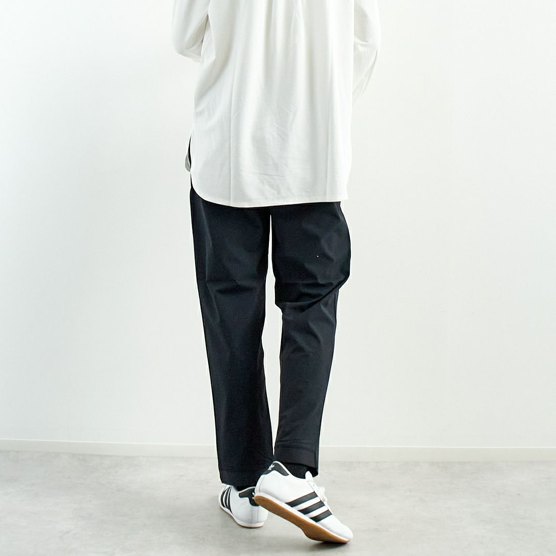 THE NORTH FACE [ザ ノースフェイス] フレキシブルロングパンツ [NBW12582] K &&モデル身長：167cm 着用サイズ：L&&