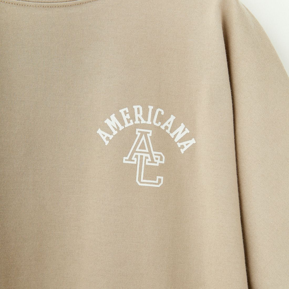 Americana × JEANS FACTORY [アメリカーナ × ジーンズファクトリー] 別注 ラウンドヘム バックプリントTシャツ [ASO-M-790-1-JF] MOCA