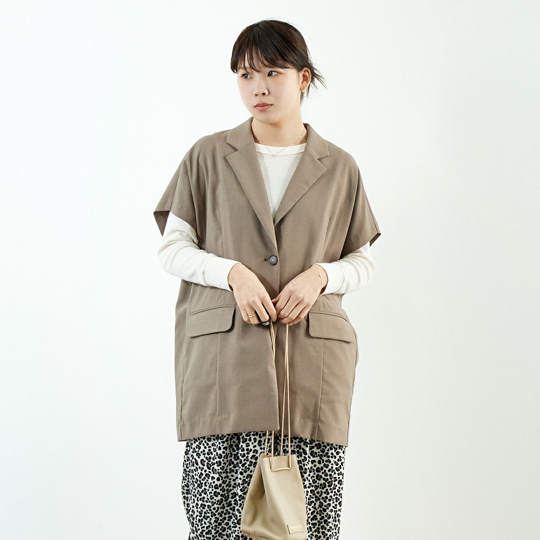 ﾓｶｶｰｷ&&モデル身長：167cm 着用サイズ：F&&