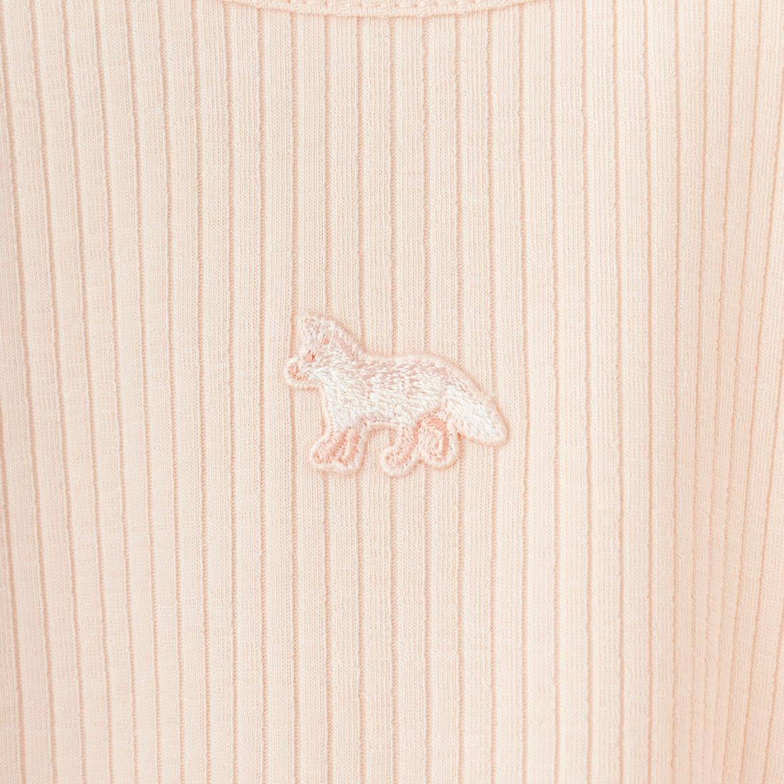 MAISON KITSUNE [メゾン キツネ] ベビーフォックスリブTシャツ [OW00124KJ0134] 0169 PALE