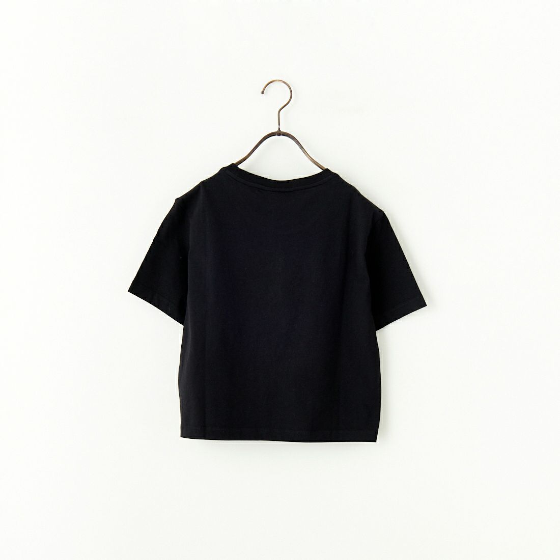 MAISON KITSUNE [メゾン キツネ] ベビーフォックスパッチ クロップドTシャツ [MW00105KJ0008] P199 BLACK