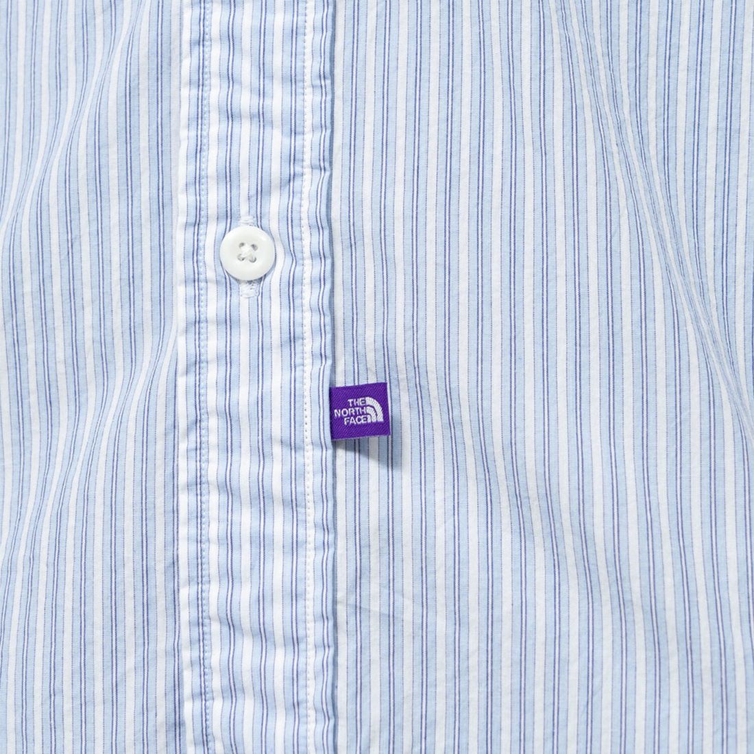 THE NORTH FACE PURPLE LABEL [ザ ノースフェイス パープルレーベル] マウンテンストライプフードシャツ [N25SG026] SX SAX