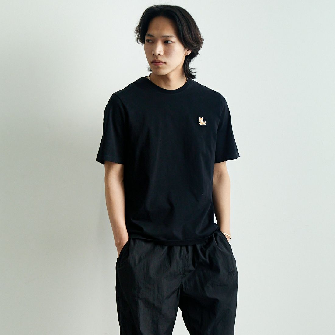 P199 BLACK&&モデル身長：179cm 着用サイズ：M&&