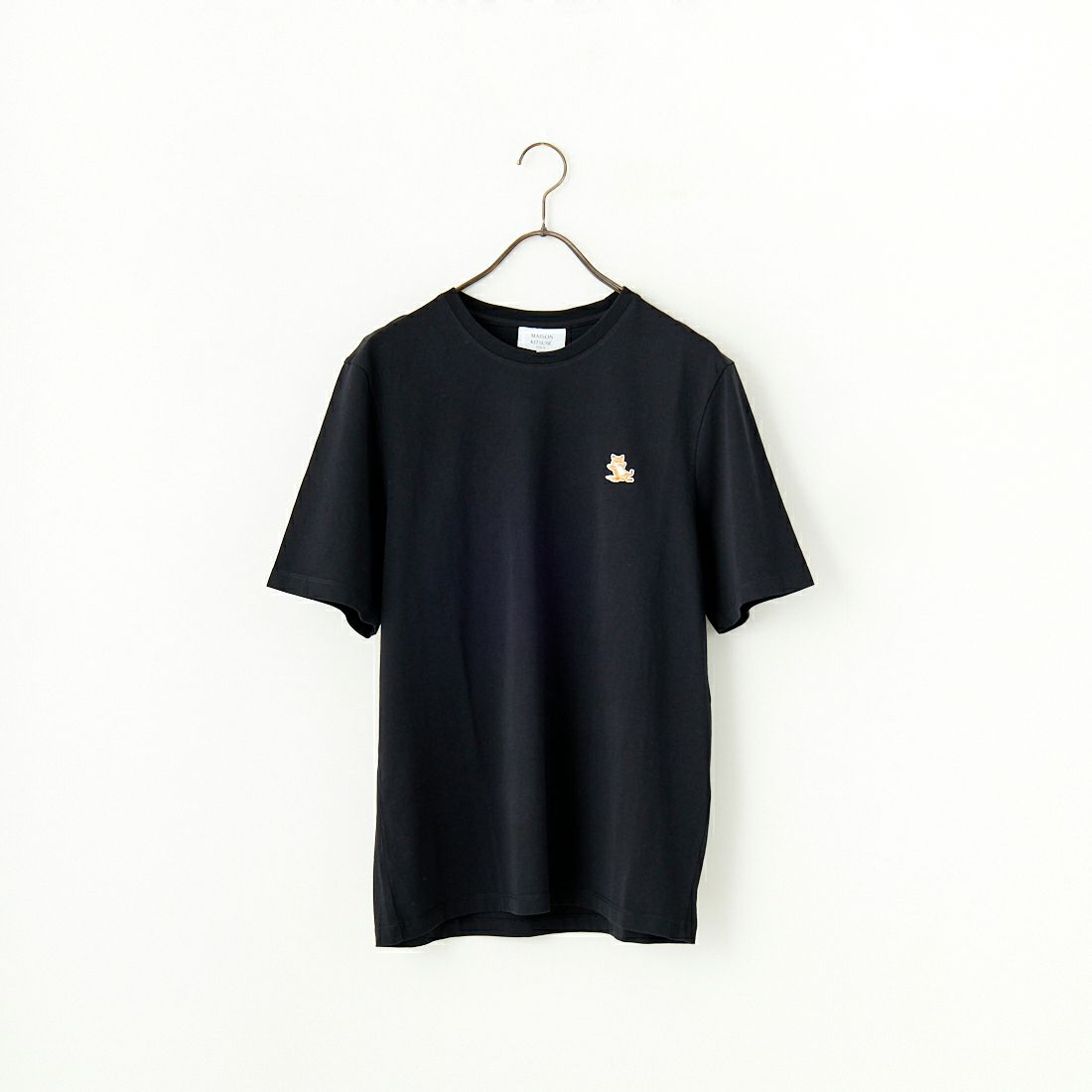 MAISON KITSUNE [メゾン キツネ] チラックスフォックスパッチ レギュラーTシャツ [LM00110KJ0008] P199 BLACK