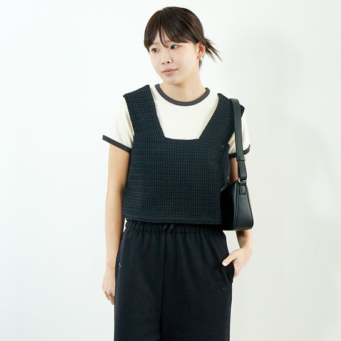 298 N.BLAC&&モデル身長：167cm 着用サイズ：F&&