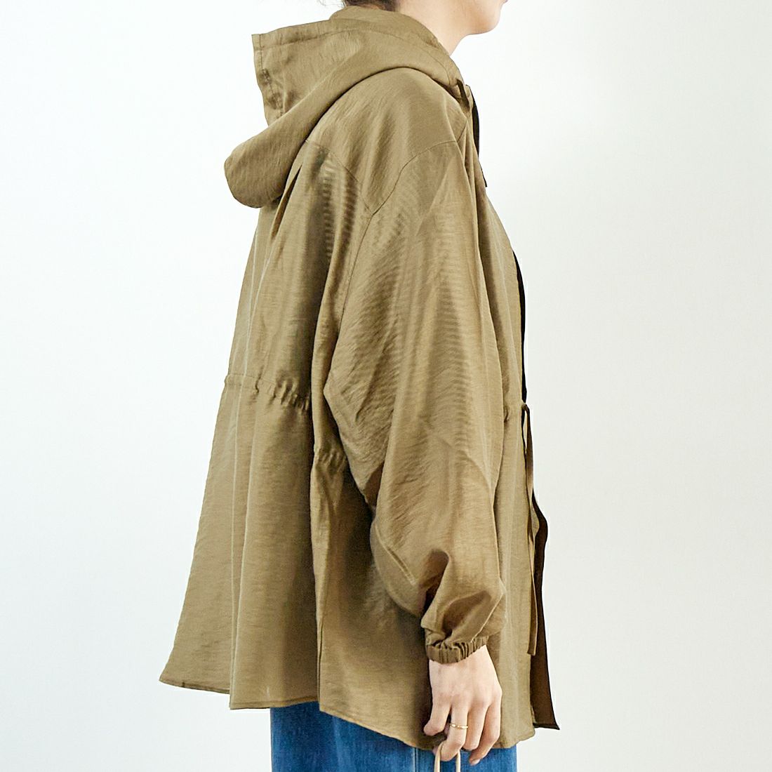 KHA:KI [カーキ] フーデッドシアーシャツ [MIL25HBL3143] KHAKI