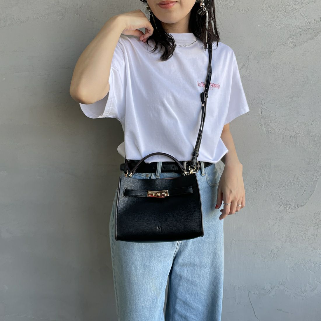 &MyuQ [アンドミューク] AGLAIA ミニ2WAYバッグ [MCB086] BLACK