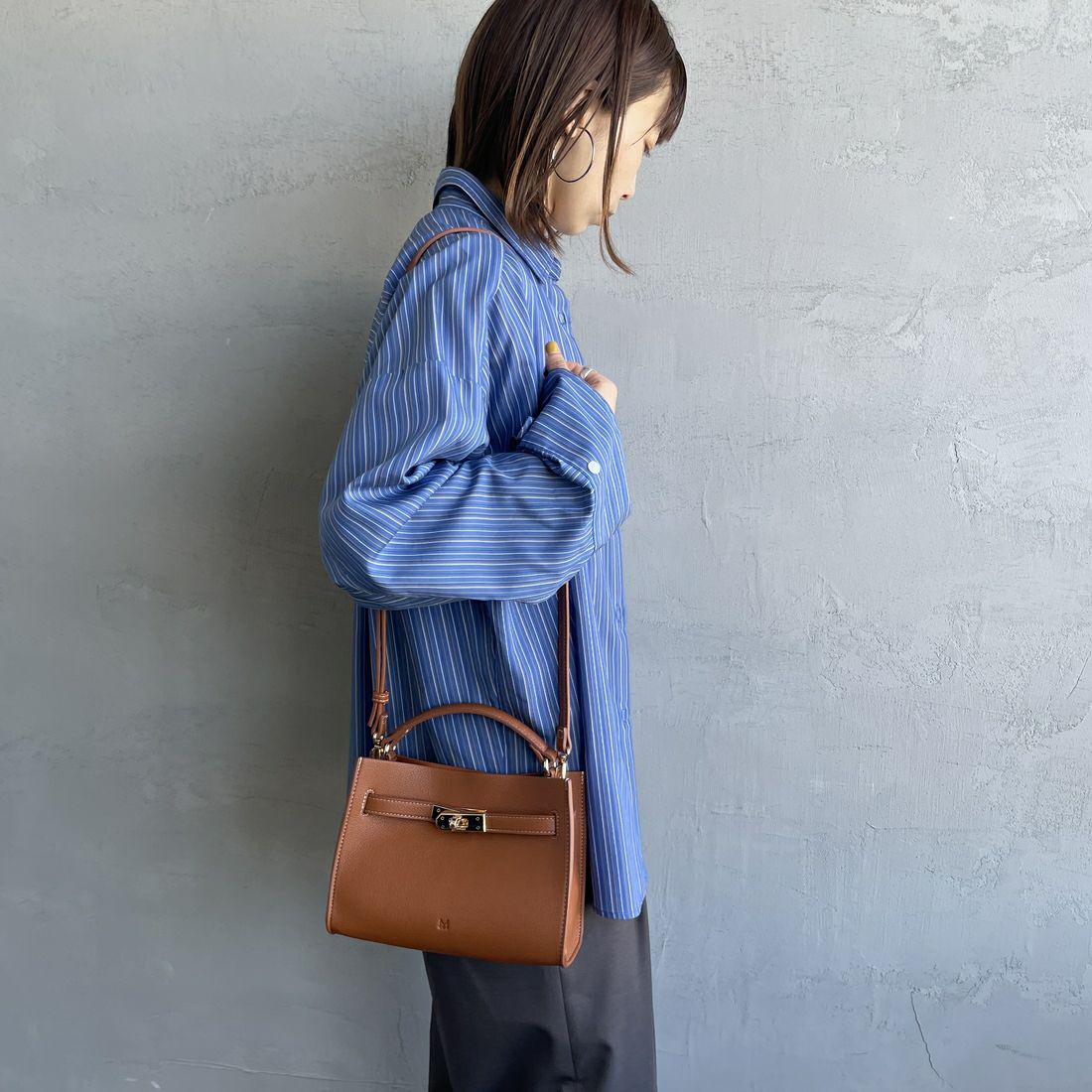 &MyuQ [アンドミューク] AGLAIA ミニ2WAYバッグ [MCB086] CAMEL