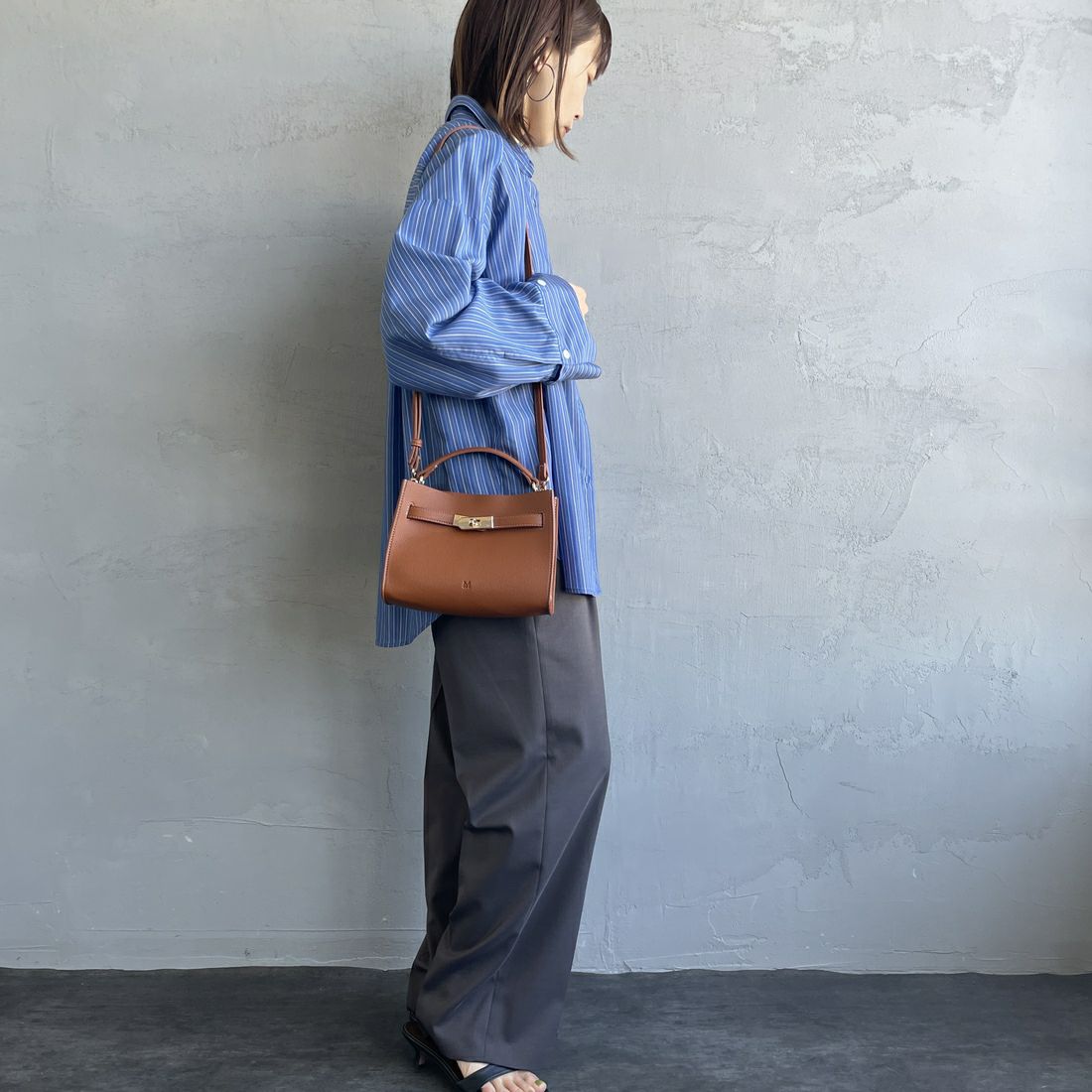 &MyuQ [アンドミューク] AGLAIA ミニ2WAYバッグ [MCB086] CAMEL
