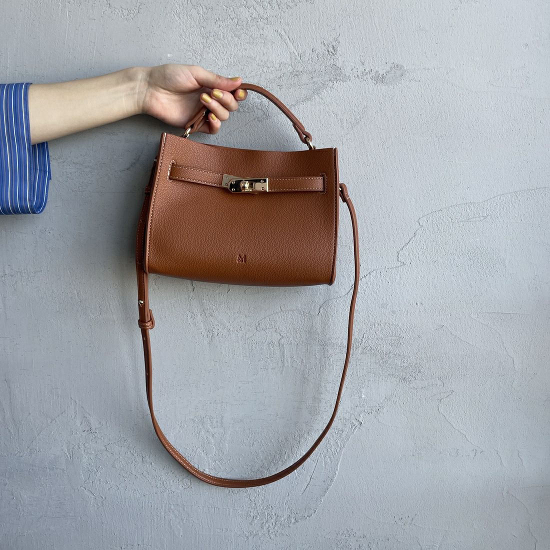 &MyuQ [アンドミューク] AGLAIA ミニ2WAYバッグ [MCB086] CAMEL