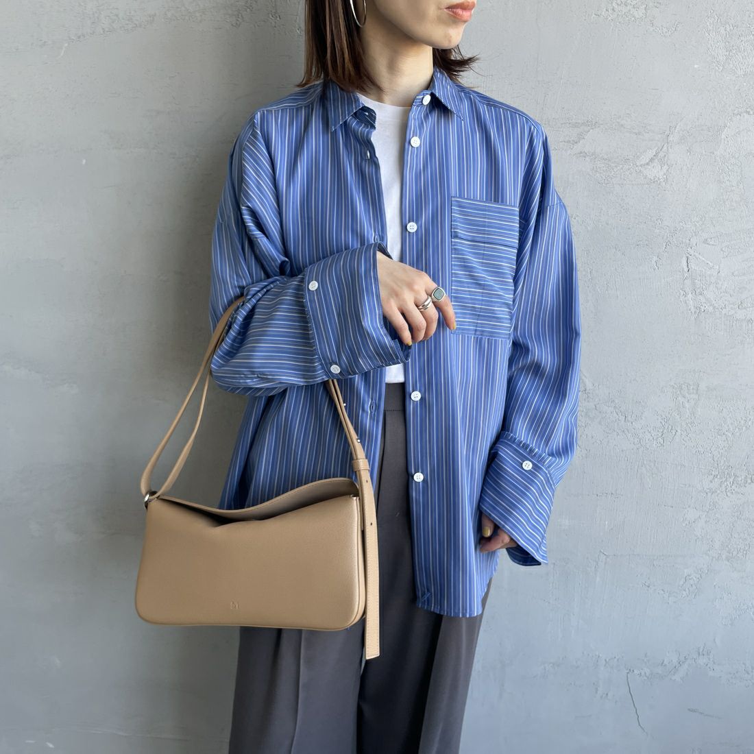 &MyuQ [アンドミューク] UPIS ショルダーバッグ [MCB083] LT.BEIGE