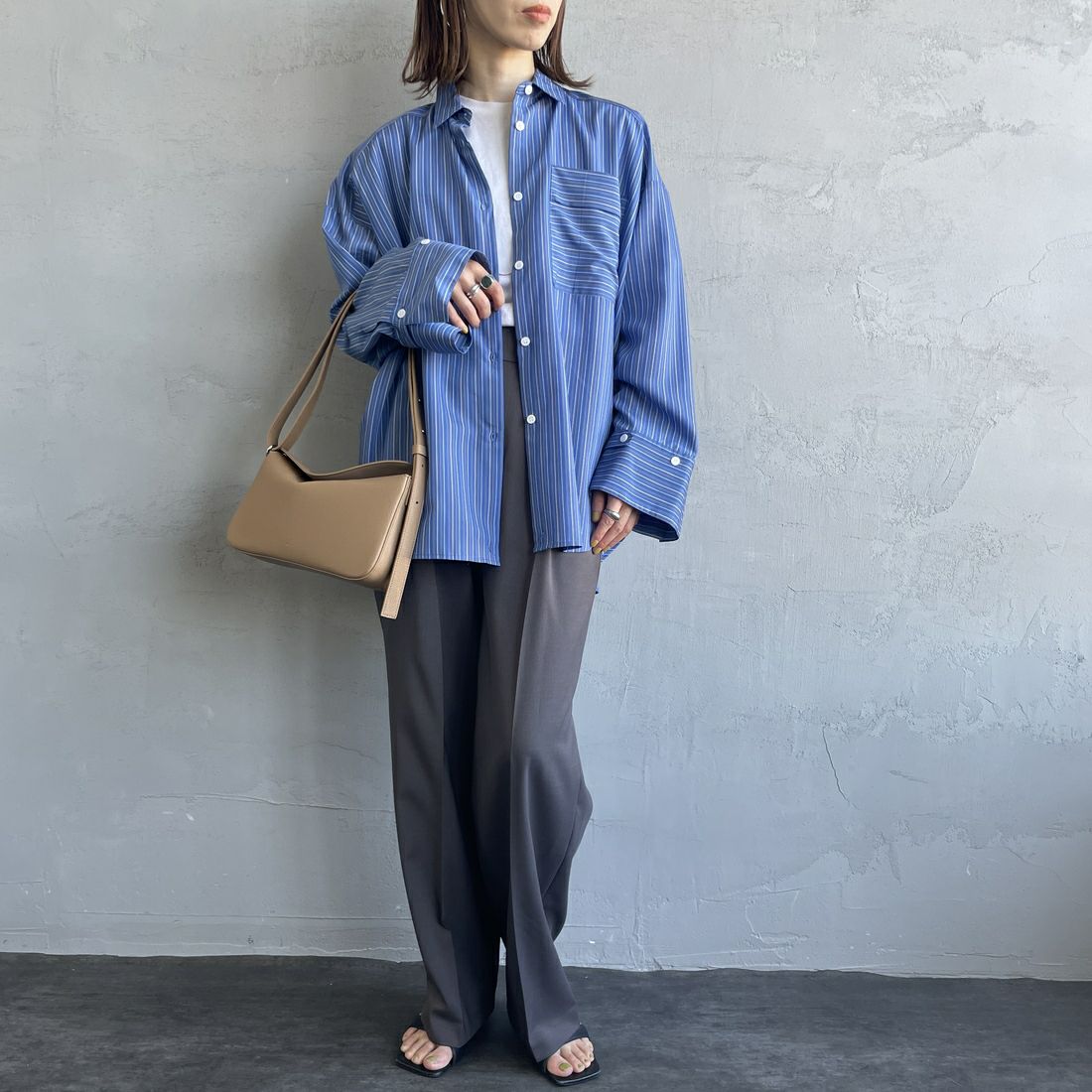 &MyuQ [アンドミューク] UPIS ショルダーバッグ [MCB083] LT.BEIGE