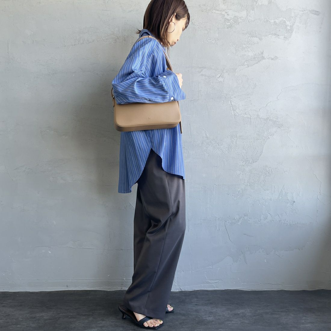 &MyuQ [アンドミューク] UPIS ショルダーバッグ [MCB083] LT.BEIGE