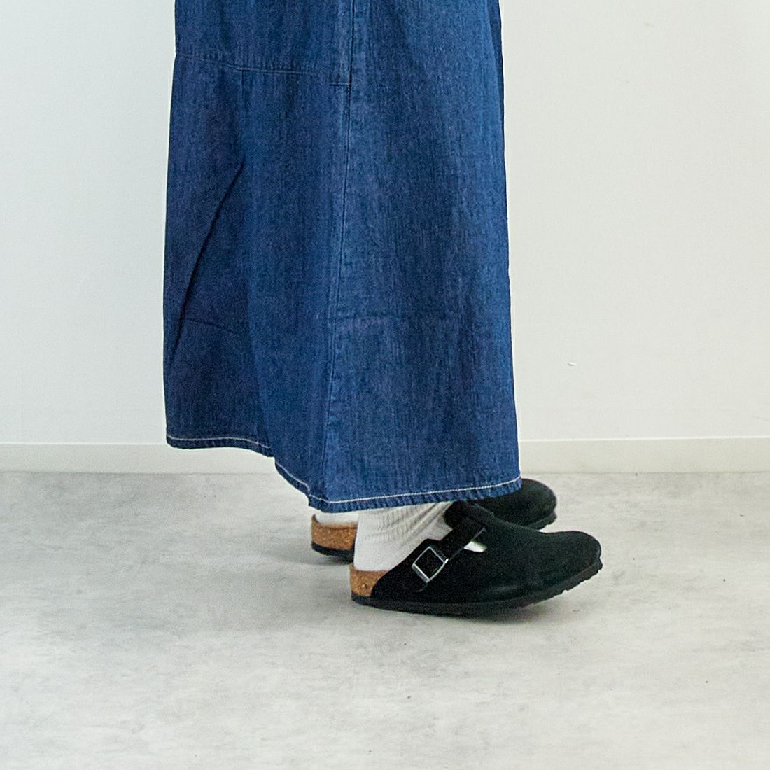 Kelen [ケレン] フロントパンツバックスカートデニム [LKL25HPT2091] ONE WASH