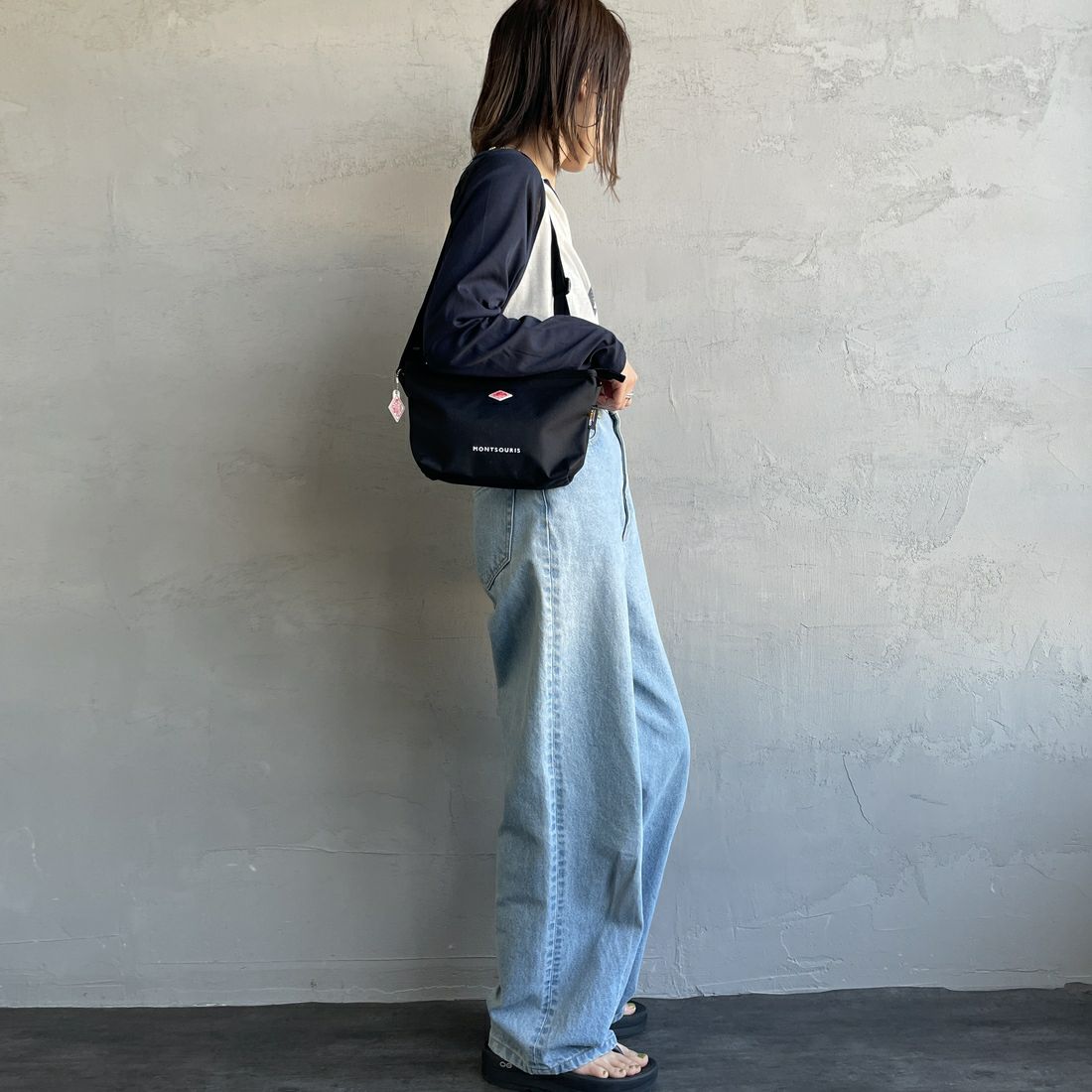 DANTON [ダントン] コーデュラキャンバスショルダーバッグ [MONTSOURIS] BLACK