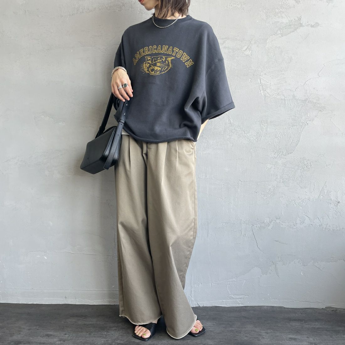 Americana [アメリカーナ] カットオフ ワイドスウェット [BRF