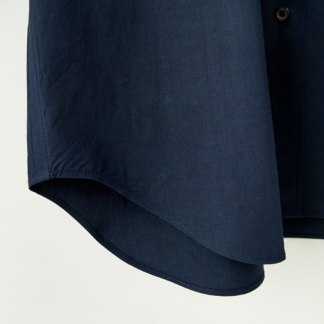 STILL BY HAND [スティルバイハンド] リネンミックスバンドカラーシャツ [SH02251] NAVY