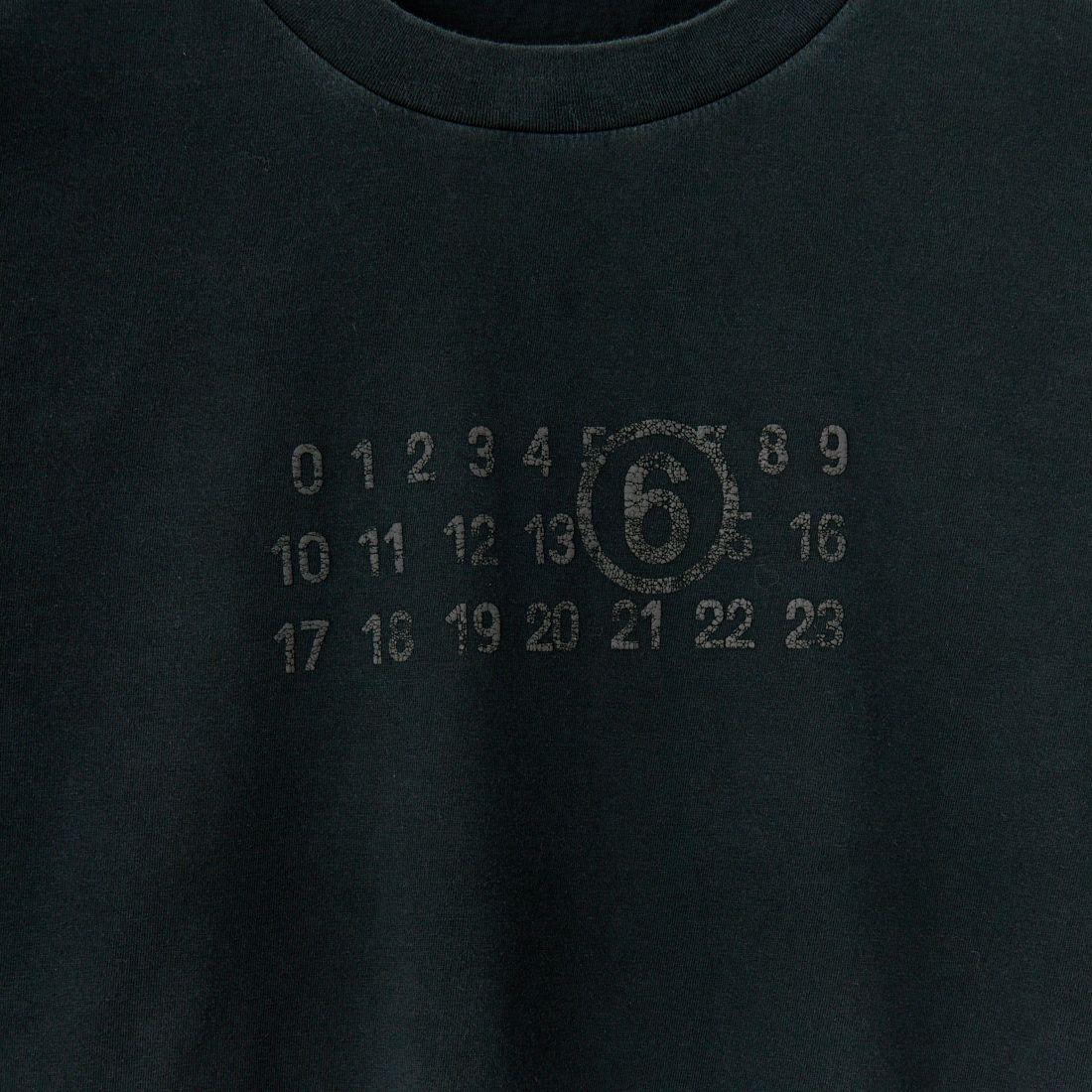 MM6 Maison Margiela [エムエムシックス メゾン マルジェラ] ロゴプリントTシャツ [S62GD0202-M20115] 900 BLACK
