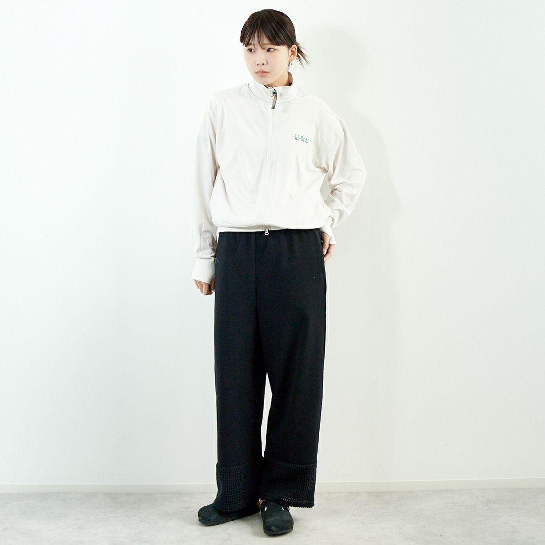 L.L.BEAN [エルエルビーン] メンズ アボットフルジップジャケット [5175-9139] 28 IVORY &&モデル身長：167cm 着用サイズ：M&&