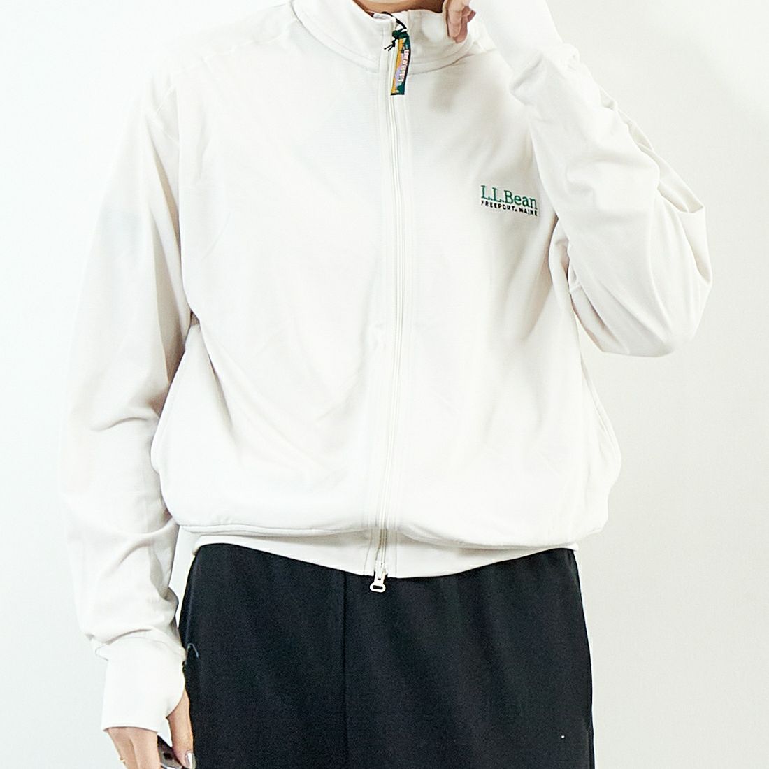 L.L.BEAN [エルエルビーン] メンズ アボットフルジップジャケット [5175-9139] 28 IVORY &&モデル身長：167cm 着用サイズ：M&&