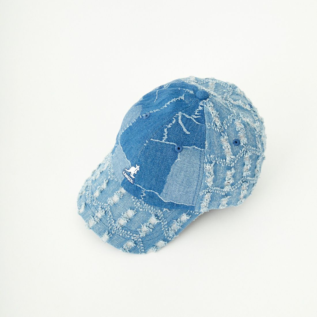 KANGOL [カンゴール] デニムマッシュアップ ベースボールキャップ [231069627] 71 MED BLU