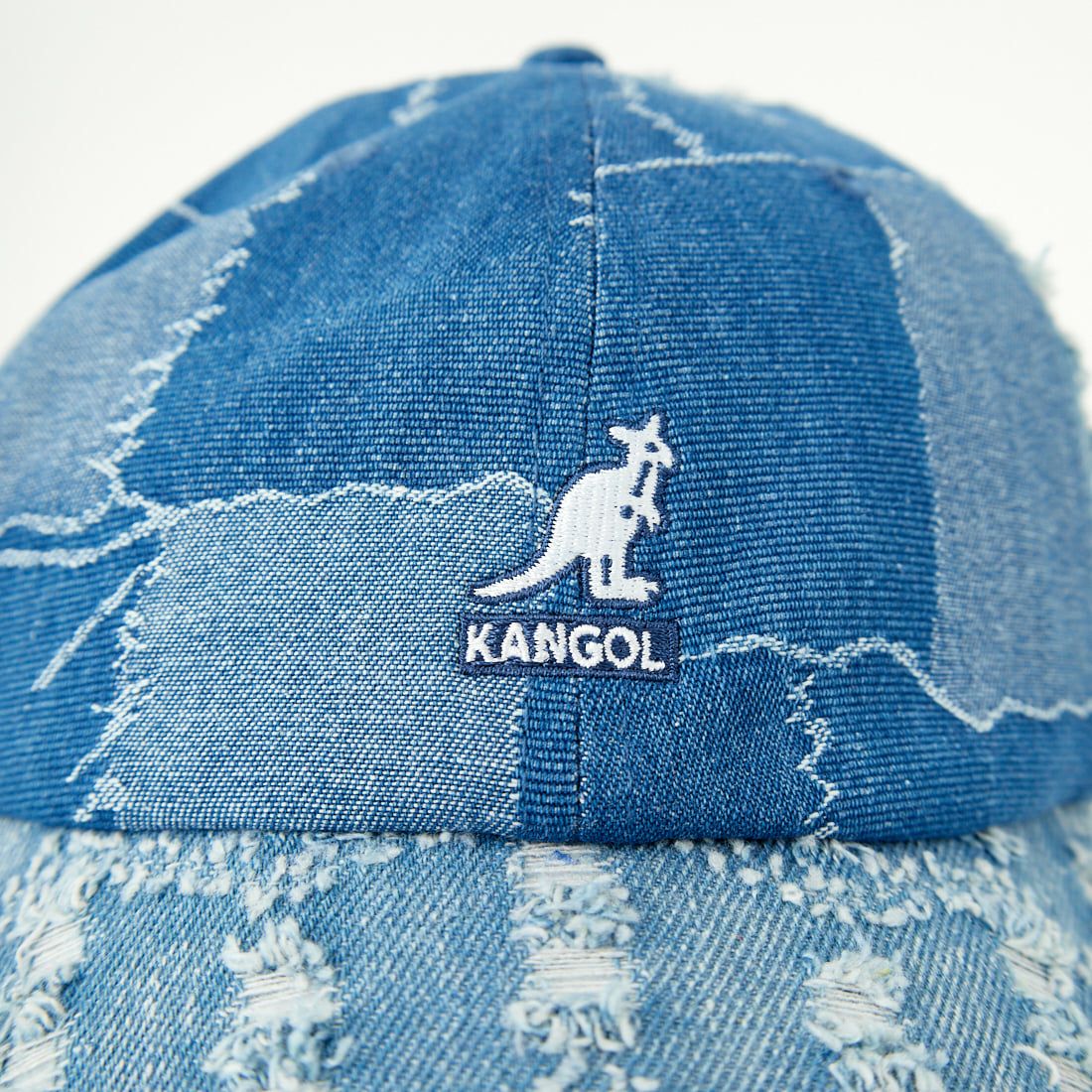 KANGOL [カンゴール] デニムマッシュアップ ベースボールキャップ [231069627] 71 MED BLU