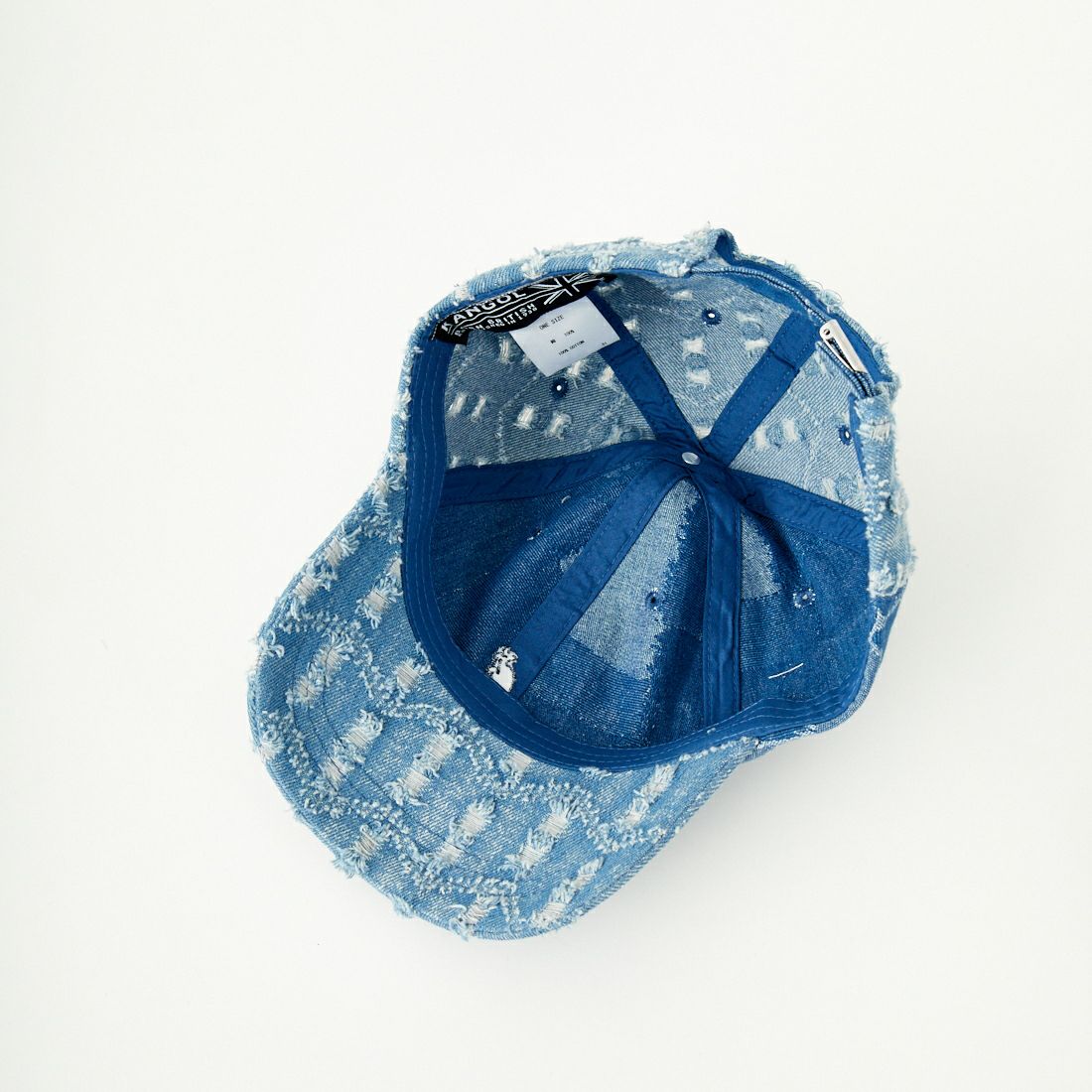 KANGOL [カンゴール] デニムマッシュアップ ベースボールキャップ [231069627] 71 MED BLU