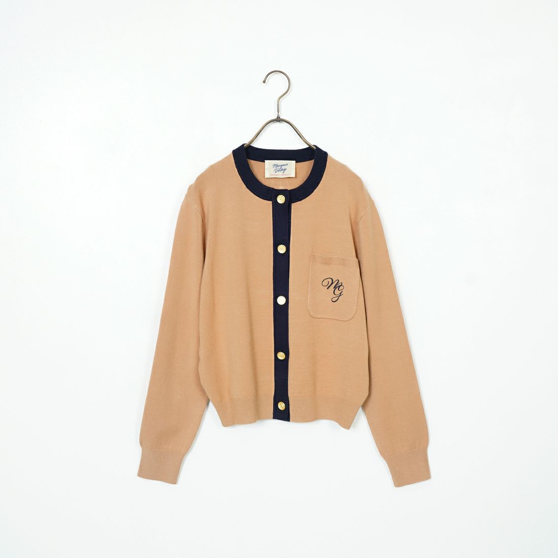 MARGAUX [マルゴー] シャネル風カーディガン [MG-KN-25013-S] BEIGE/NAVY