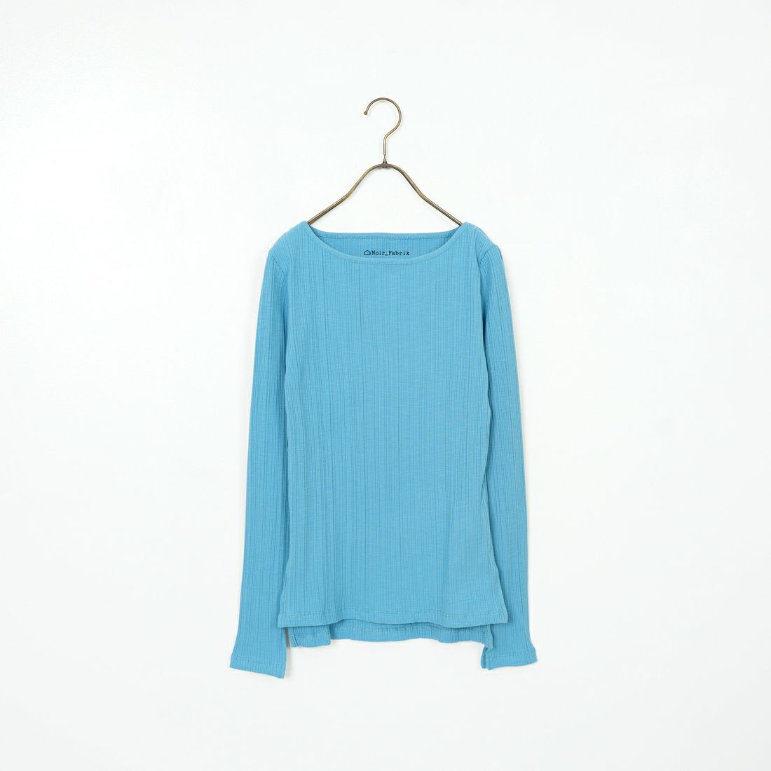 Noir Fabrik [ヌワールファブリック] ボートネック ロングスリーブTシャツ [JFS-C091] BLUE