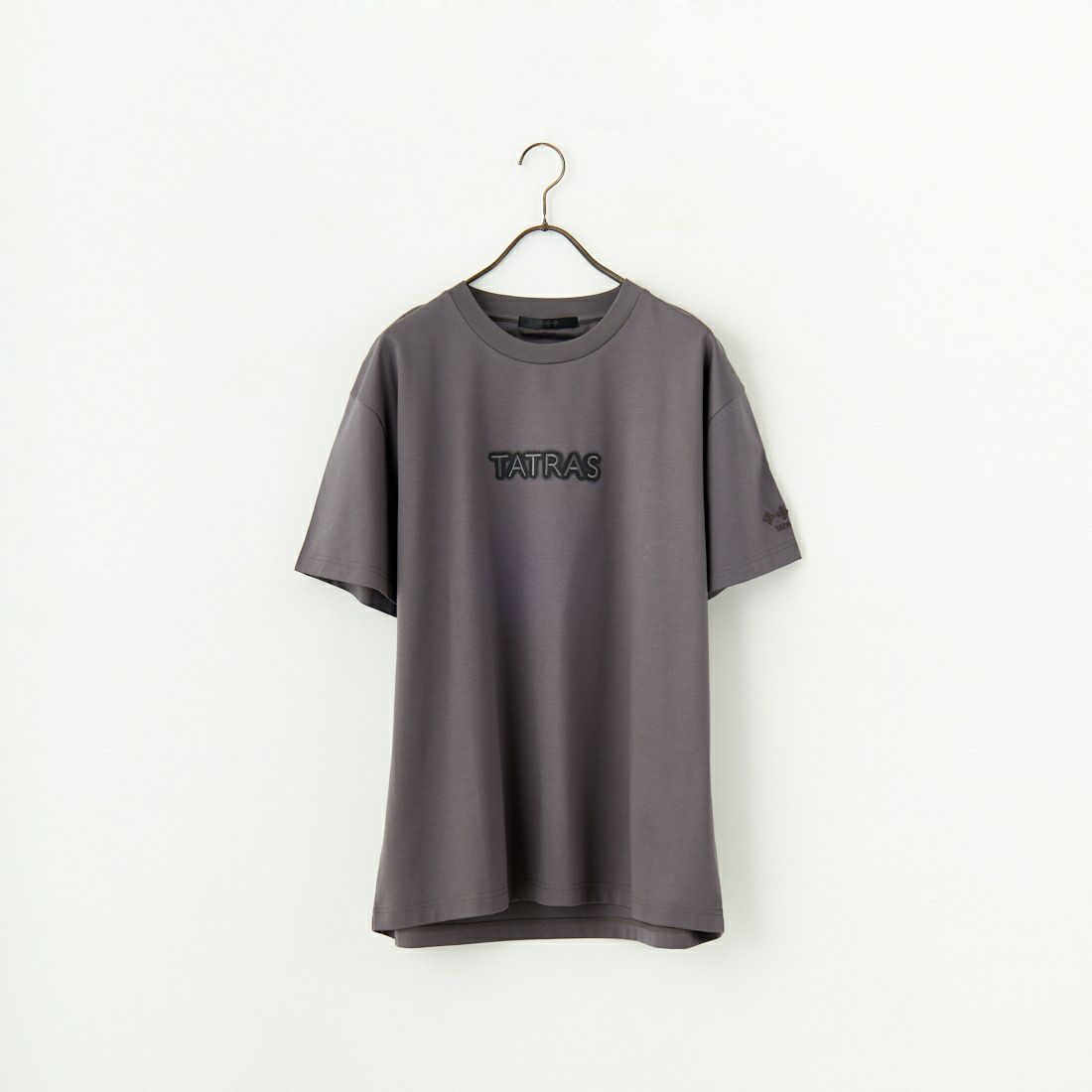 TATRAS [タトラス] 別注 INDEZ ブランドロゴ刺繍Tシャツ [MTIN25S8299-M-JF] C.GRAY