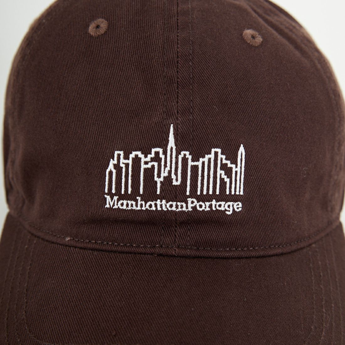 MANHATTAN PORTAGE [マンハッタンポーテージ] ウォッシュドツイル 6パネルキャップ [MP319-25S00] 061 BROWN