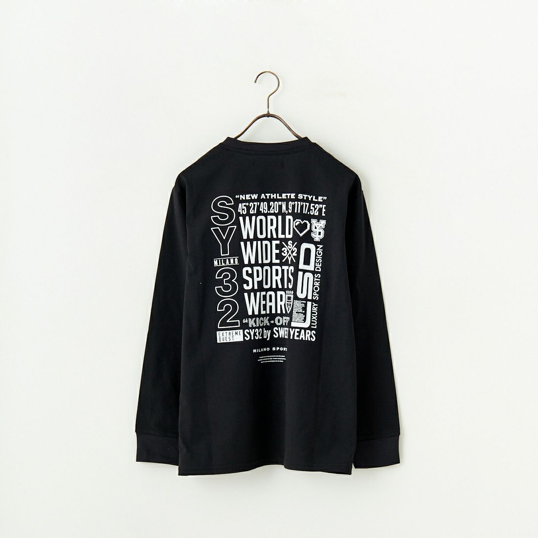SY32 [エスワイサーティトゥ] マルチロゴバックプリントTシャツ [15071J] BLACK