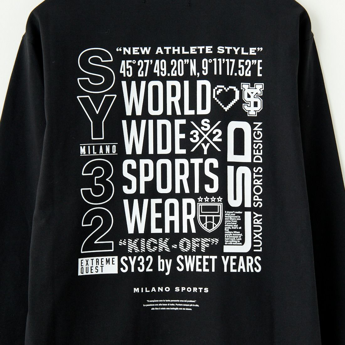 SY32 [エスワイサーティトゥ] マルチロゴバックプリントTシャツ [15071J] BLACK