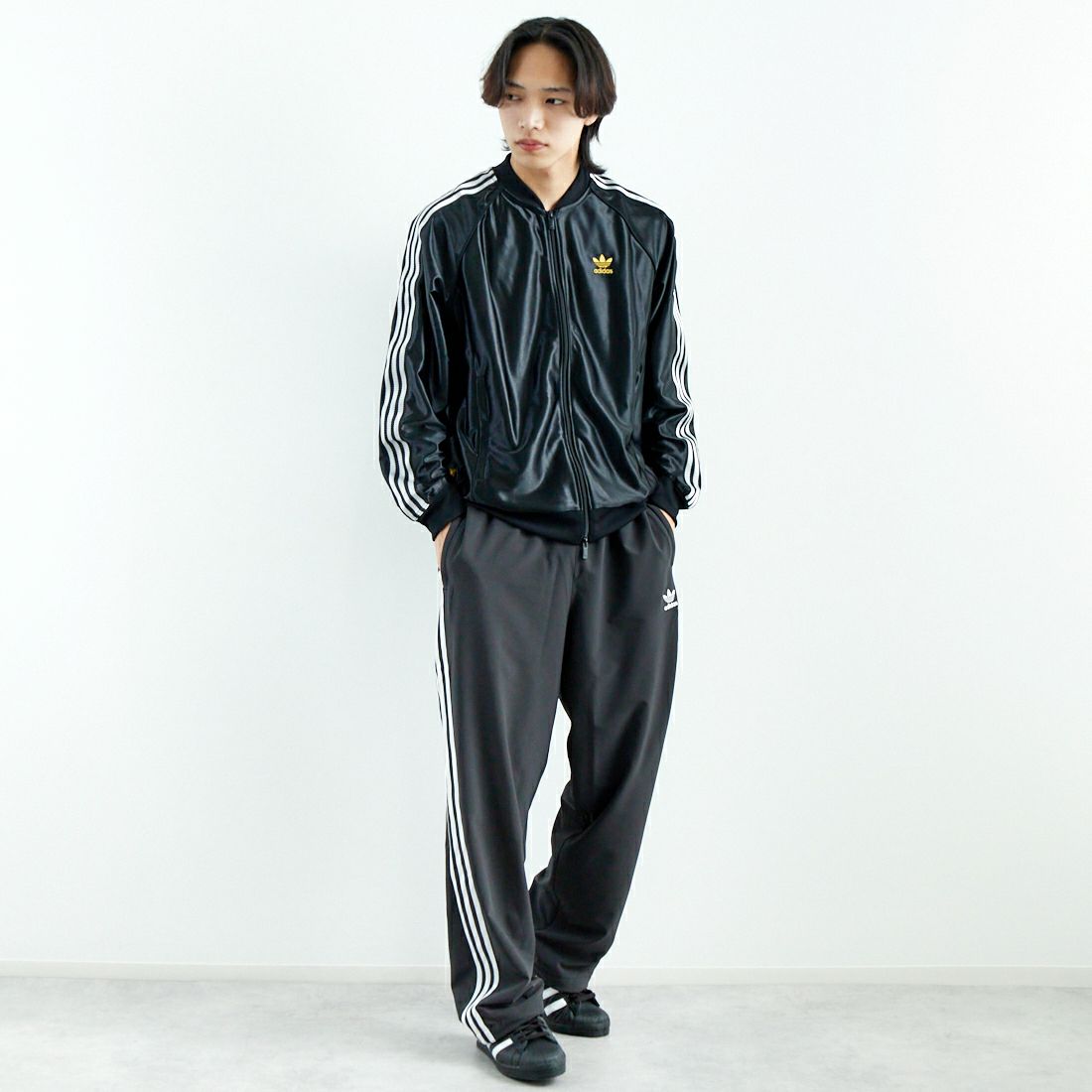 adidas Originals [アディダス オリジナルス] RI トラックパンツ [DB102] JX8968 &&モデル身長：179cm 着用サイズ：L&&