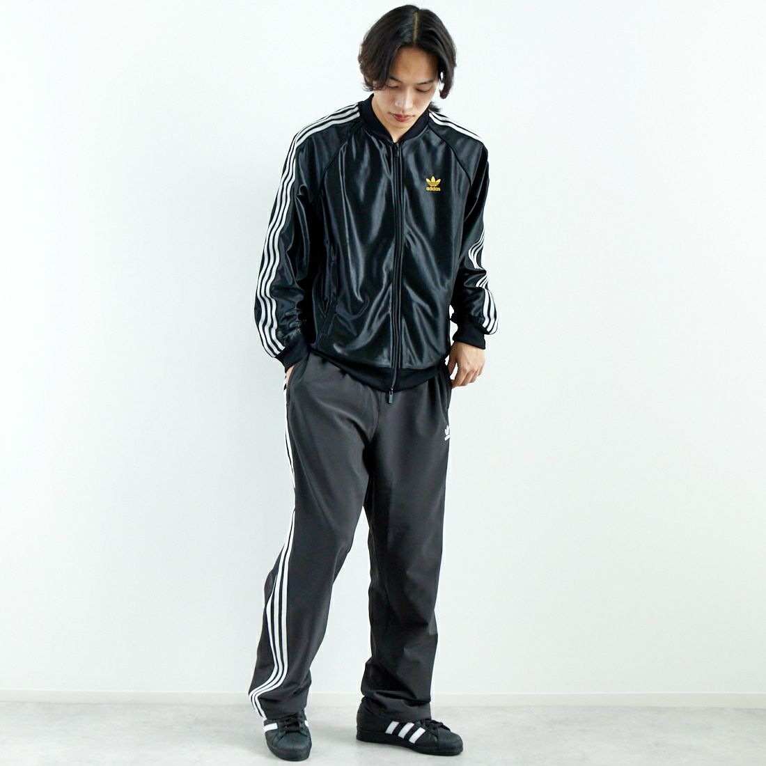 adidas Originals [アディダス オリジナルス] RI トラックパンツ [DB102] JX8968 &&モデル身長：179cm 着用サイズ：L&&