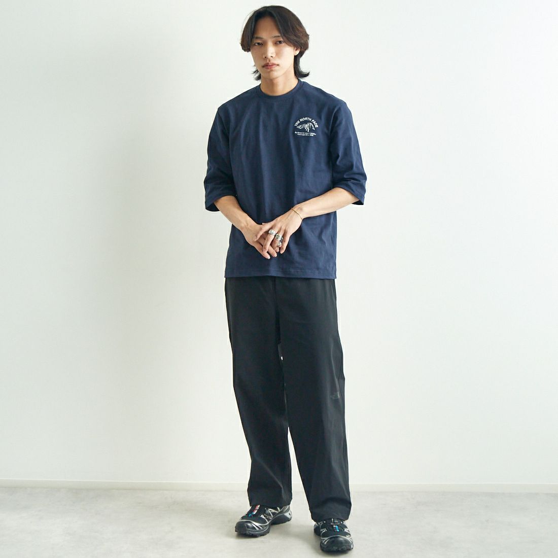 THE NORTH FACE [ザ ノースフェイス] ヴェイグラントロングパンツ [NB12583] K &&モデル身長：179cm 着用サイズ：L&&