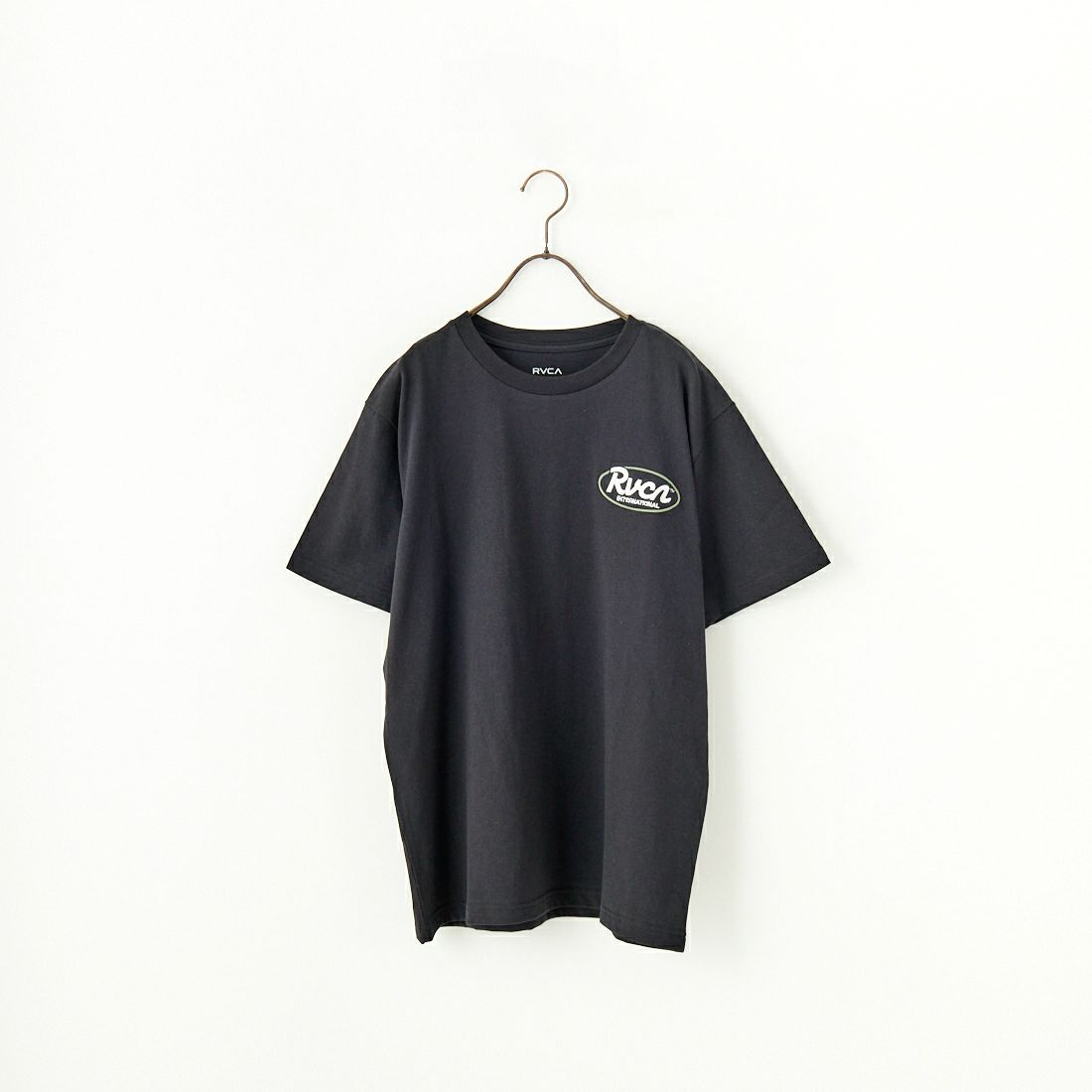 RVCA [ルーカ] RANCHスクリプトロゴショートスリーブTシャツ [BF041-256] BLK